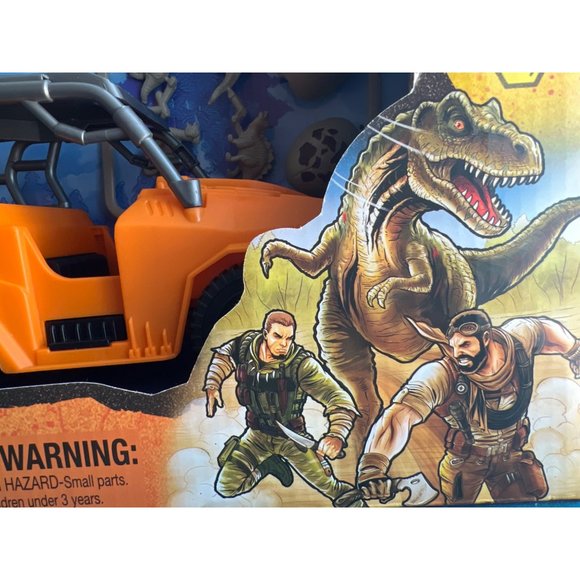 New - DINO VALLEY SAFARI RESCUE VEHICLE CHAP MEI DINOSAUR TRANSPORTER & FIGURES - Picture 4 of 6